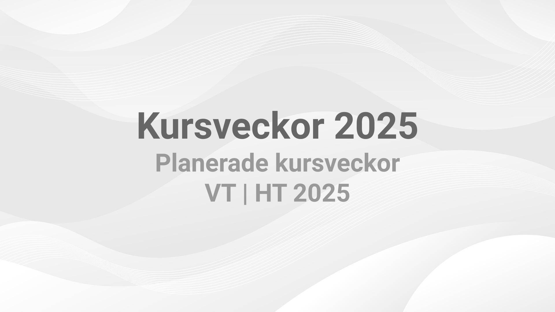 Kurser 2025